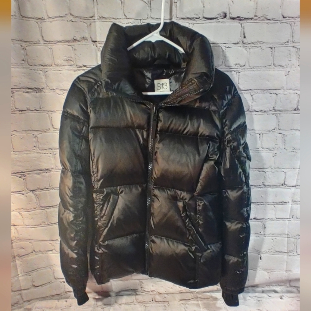 S13 New York Black Puffer Coat M